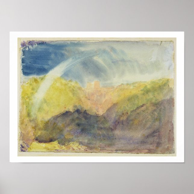 Crichton Castle (Mountainous Landscape with a Rain Poster (Front)