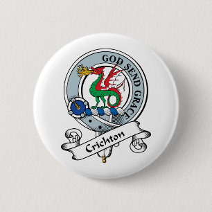 Crichton Clan Badge 2 Inch Round Button