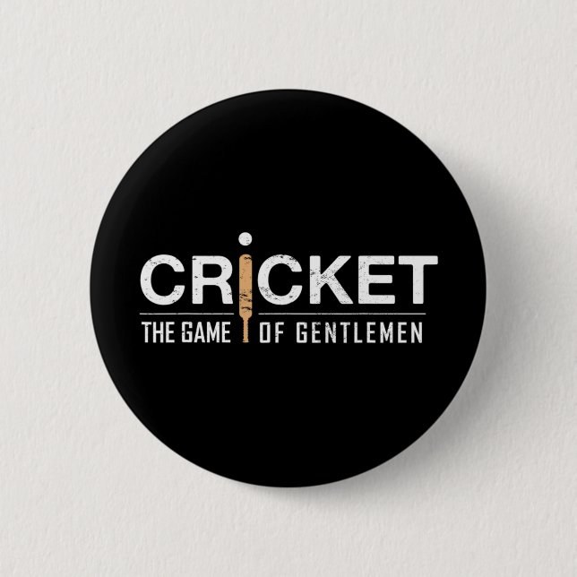 Cricket 14  2 inch round button (Front)