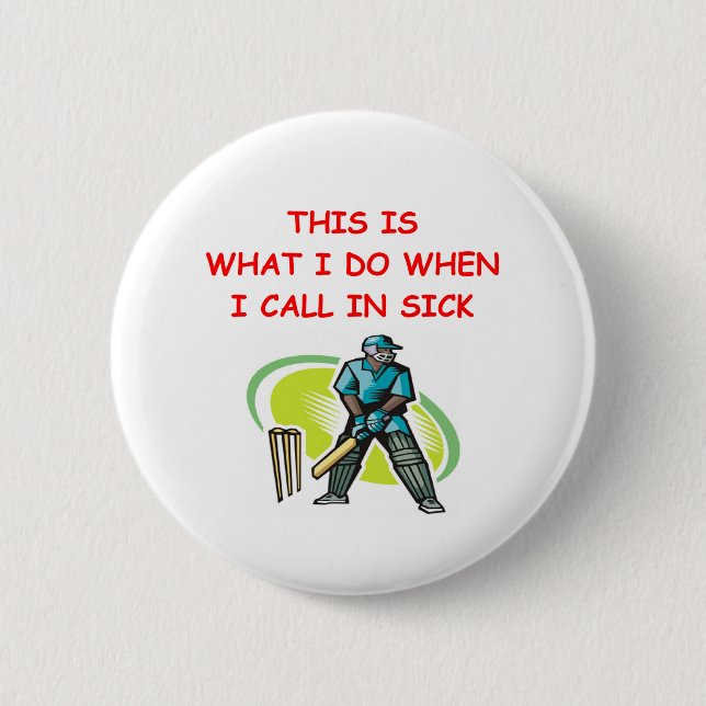 cricket 2 inch round button (Front)