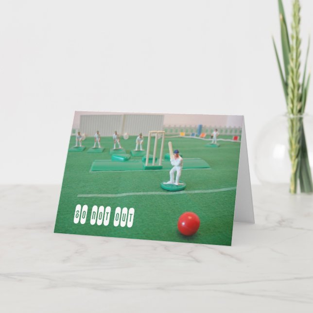 Cricket 80th birthday card (Front)