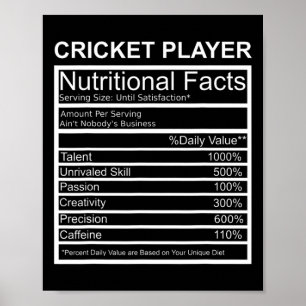 Cricket Apparel Cricket Lover Gift Cricket Player  Poster