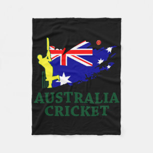 Cricket Australia Aussie Flag Union Jack Stars Fleece Blanket