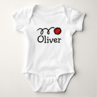 Cricket baby clothing with custom name