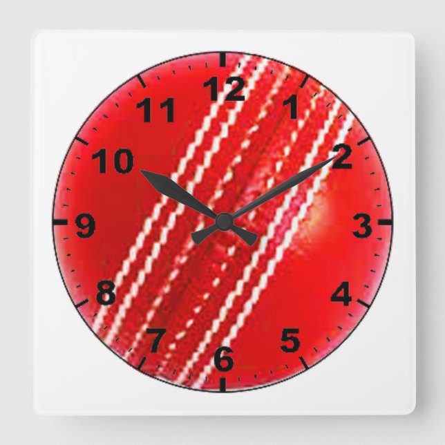"Cricket Ball" design wall clocks (Front)