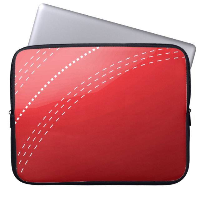 Cricket Ball Laptop Sleeve (Front)