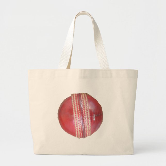 Cricket BALL Large Tote Bag (Front)