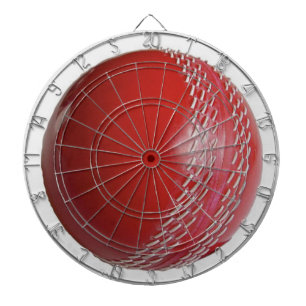 Cricket Ball Red Customize With Your Name Dartboard