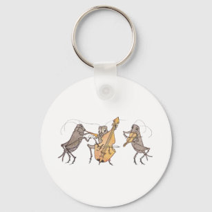Cricket Band with Horn, Cello & Violin Keychain