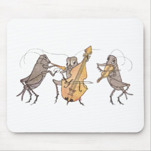 Cricket Band with Horn, Cello & Violin Mouse Pad