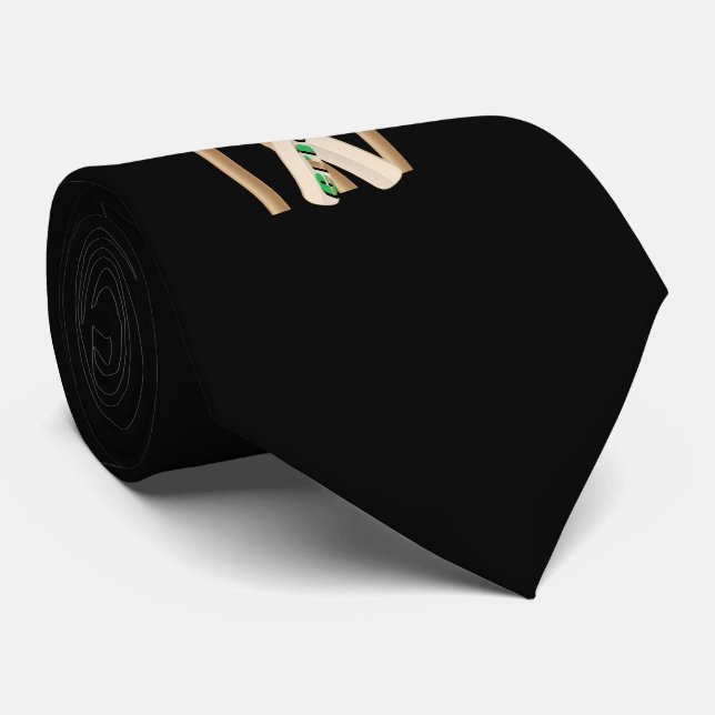 Cricket Bats Ball And Stumps, Tie (Rolled)