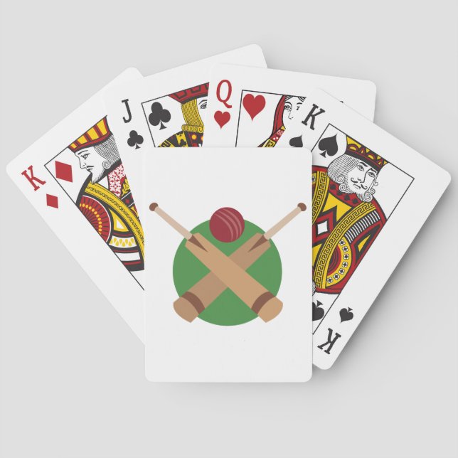 Cricket Bats Playing Cards (Back)