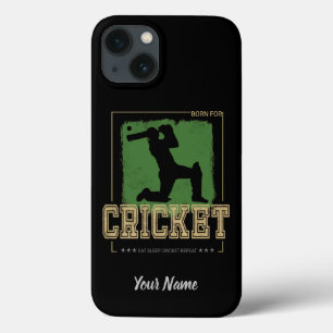 Cricket Batsman Vintage Pitcher Player Coach iPhone 13 Case