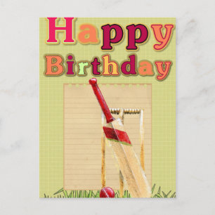 Cricket birthday card