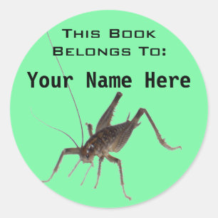 Cricket Book Ownership Sticker (#5)