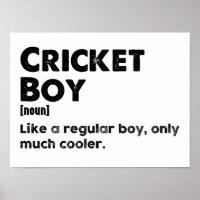 Cricket Boy Funny Dictionary Definition 