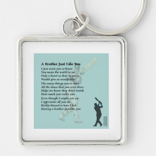 Cricket - Brother Poem Keychain