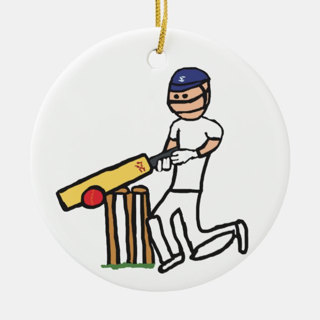 Cricket Ceramic Ornament (Front)