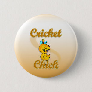 Cricket Chick 2 Inch Round Button