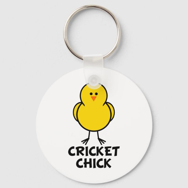 Cricket Chick Keychain (Front)