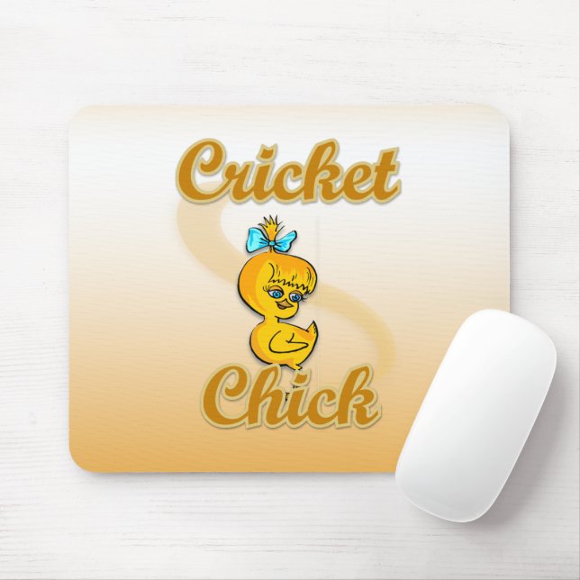 Cricket Chick Mouse Pad (With Mouse)