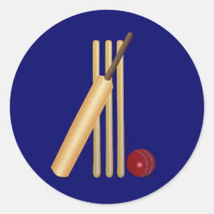 Cricket Classic Round Sticker