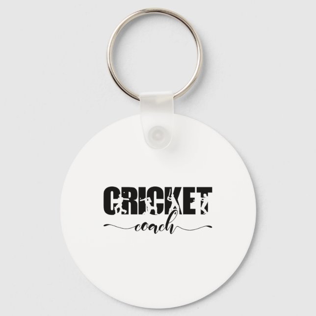 Cricket Coach  Keychain (Front)