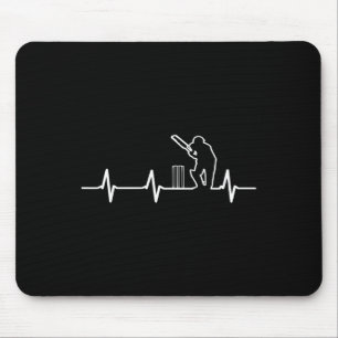 Cricket Coolest Tee Cricket In My Heartbeat  Mouse Pad