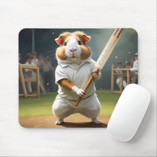 Cricket Craze: The Guinea Pigs Big Match Mouse Pad