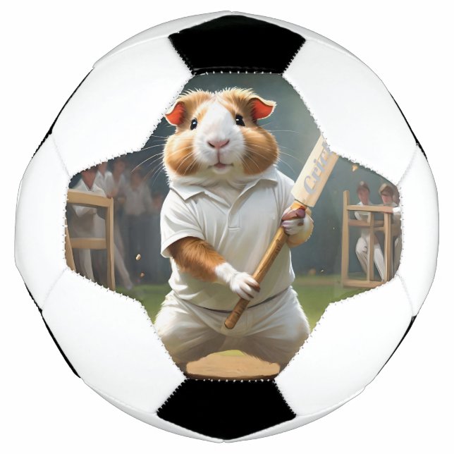 Cricket Craze: The Guinea Pigs Big Match Soccer Ball (Front)