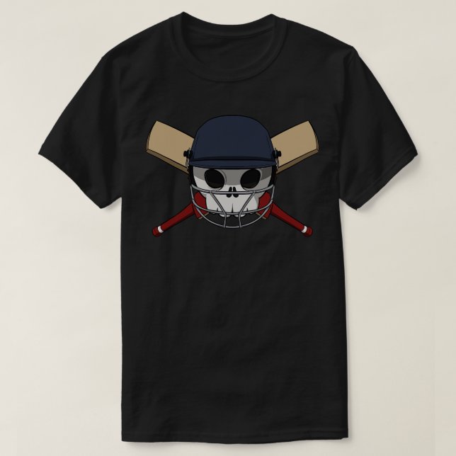 Cricket crew Jolly pirate  no caption T-Shirt (Design Front)