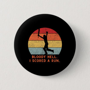 Cricket Cricketer Funny Sports Humour Cricketers A 2 Inch Round Button