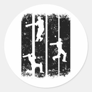 Cricket - Cricketing Cricket Sports Cricket Player Classic Round Sticker