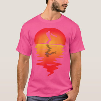 Cricket Cricketing Sunset Cricket Player Cricket B T-Shirt