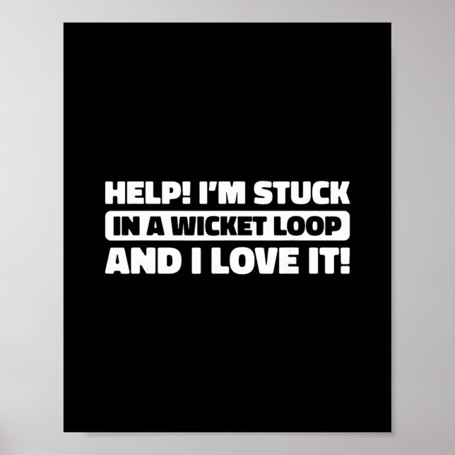 Cricket Cricketing - Umpire Bowler Tsman Cricketer Poster (Front)