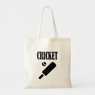 Cricket Cusomize Personalize Name, Number or Team Tote Bag