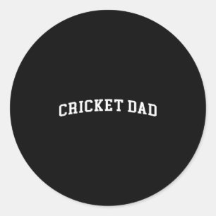 Cricket Dad 2 Classic Round Sticker