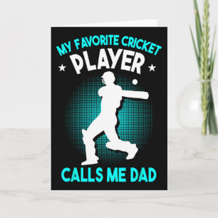 Cricket Dad Cricket Player Card