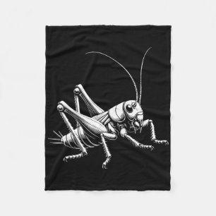 Cricket Dad Mom Lover - Monochromatic Cricket 2 Fleece Blanket