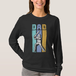 Cricket Dad Sport Jersey Cricket Ball Shoes Father T-Shirt