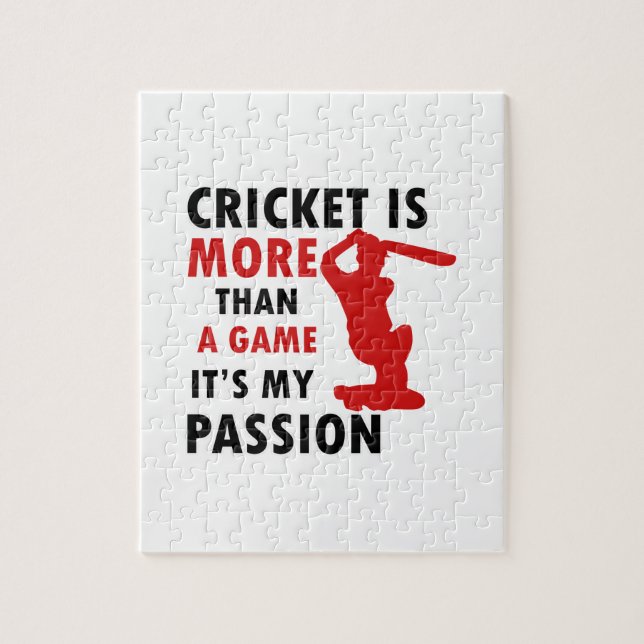 cricket design jigsaw puzzle (Vertical)