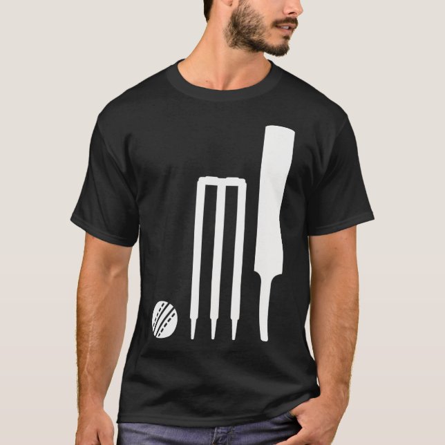 Cricket Equipment  T-Shirt (Front)
