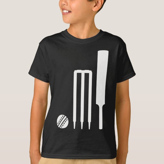 Cricket Equipment  T-Shirt (Front)