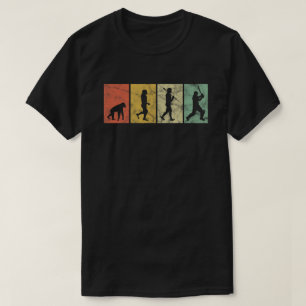 Cricket Evolution for Cricket Sports Player Funny T-Shirt