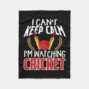 Cricket Fan Apparel Pionate Cricket Player Cricket Fleece Blanket
