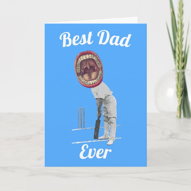 Cricket Fathers Day Card (Front)