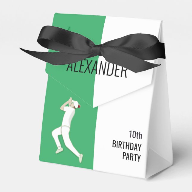 Cricket Favor Box (Front Side)