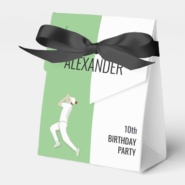 Cricket Favor Box (Front Side)