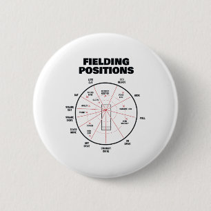 Cricket Fielding Positions Shirt Fielder Cricket  2 Inch Round Button