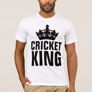 CRICKET GAME, CRICKET KING T-shirts
